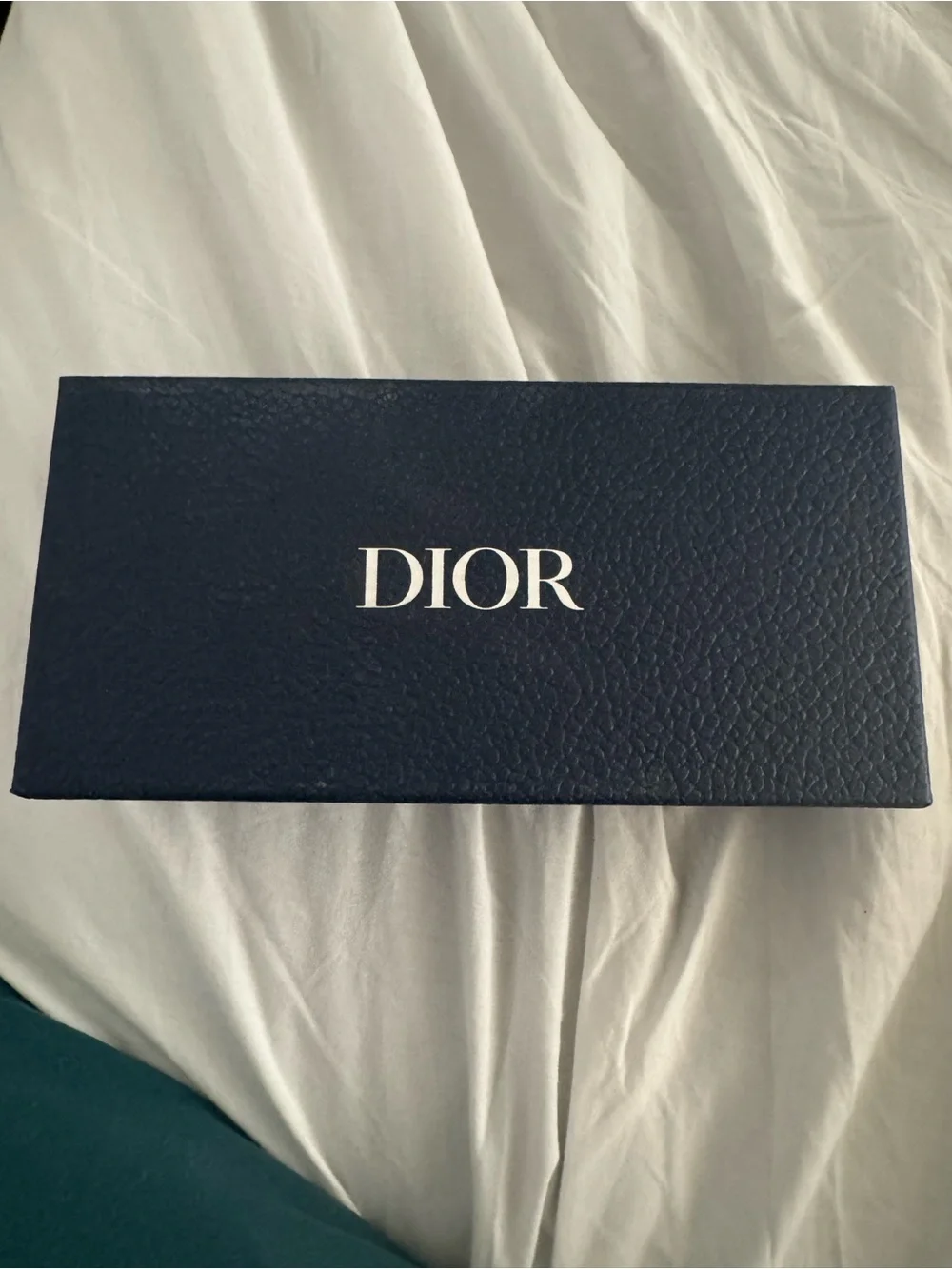 Dior Black Frame Sunglasses with Green-Blue Mirrored Lenses
